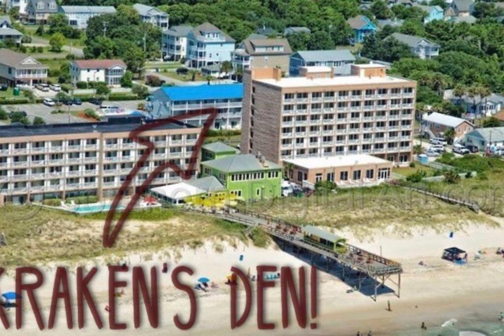 캐롤라이나비치 Kraken'S Den * Oceanview * Steps To Ocean * Pool 아파트 외부 사진